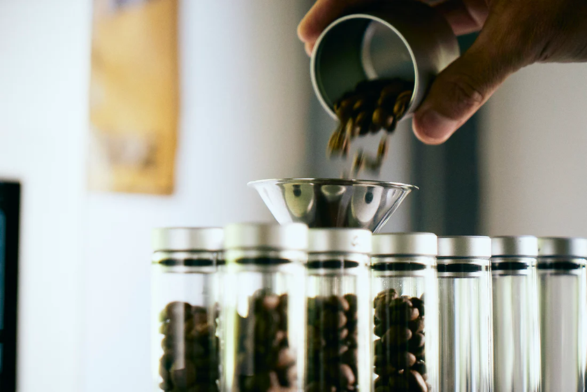 BEAN CELLAR Glass Single-Dose Coffee Storage
