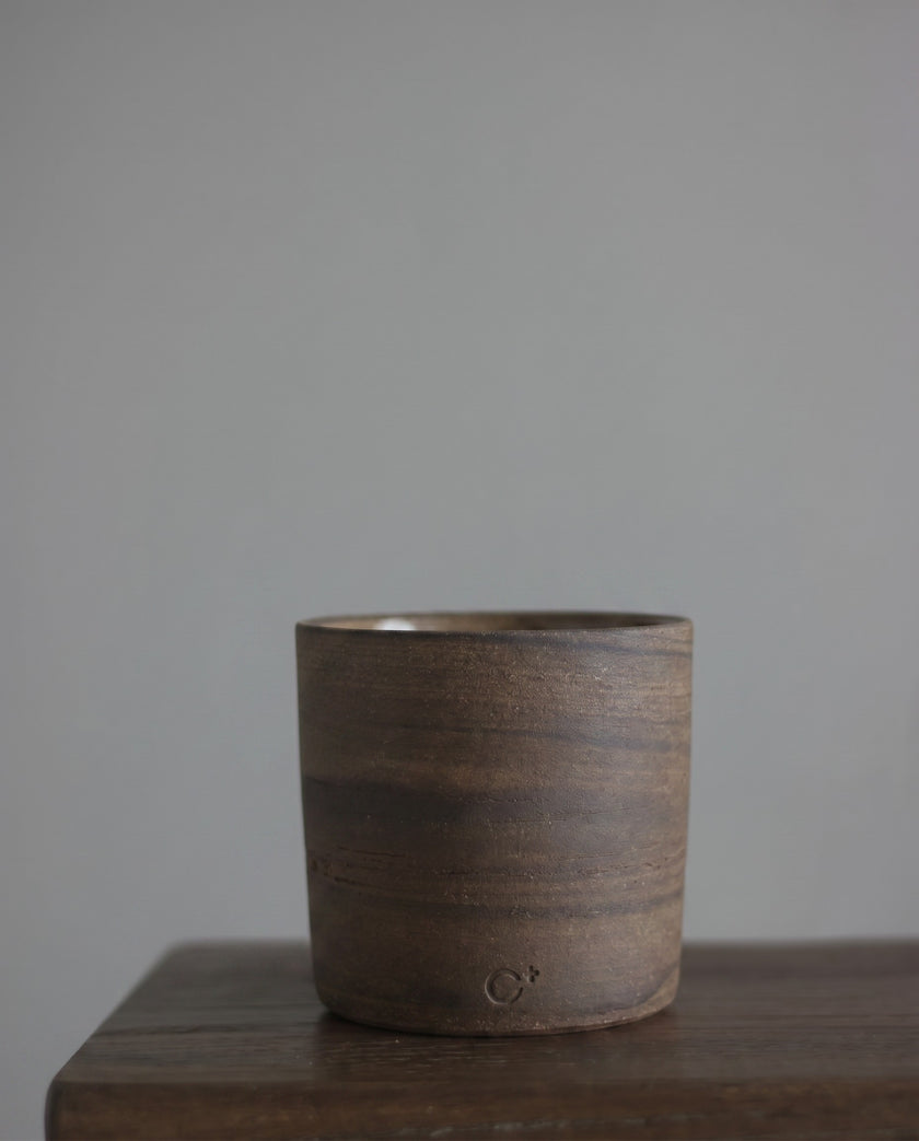 Brown Hand-Crafted Ceramic Coffee Cup C+ Limited Edition
